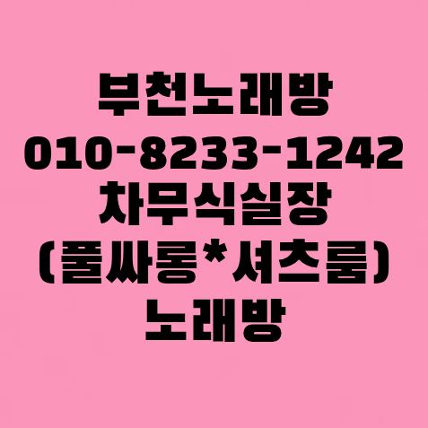부천 유흥 정보