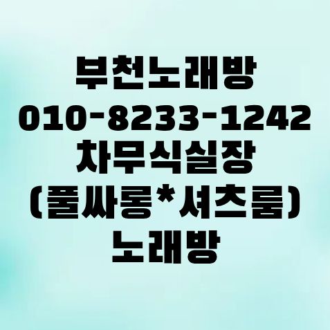 부천 유흥 정보